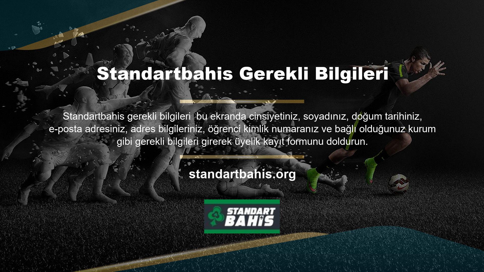 18 yaş ve üzeri bireyler rahatlıkla Standartbahis sistemine üye olabilirler